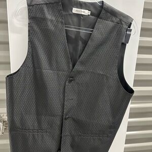 Pierre Cardin Black Textured Vest